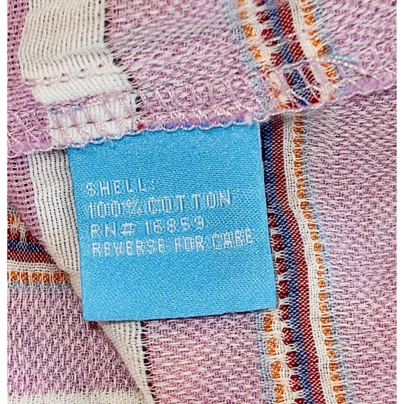 J McLaughlin Button Down Top Shirt Long Sleeves Lavender Striped Spring Size XS - Picture 5 of 5